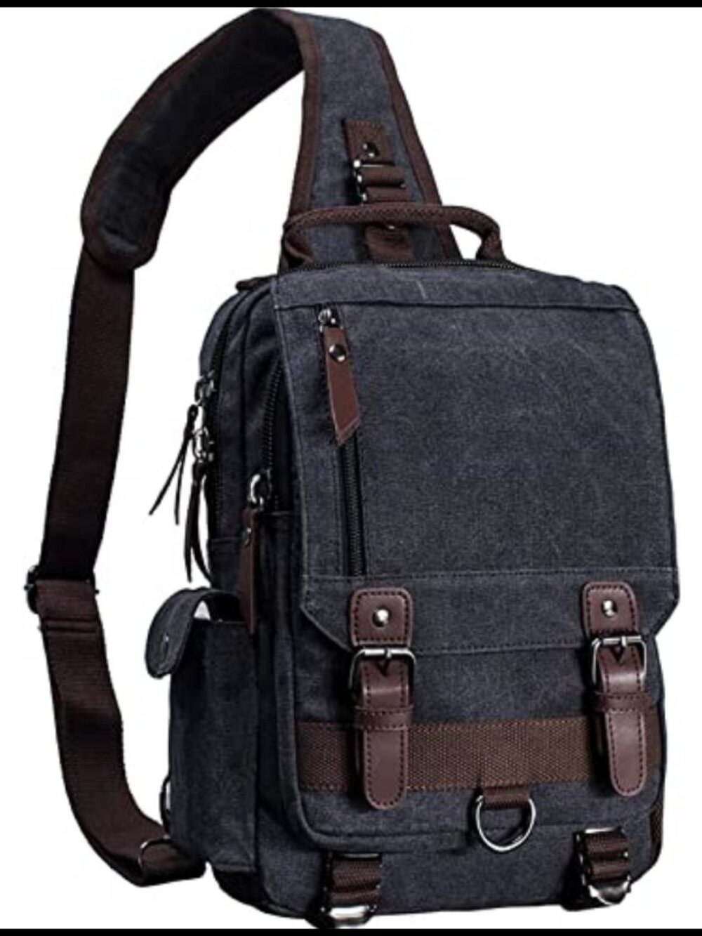 Canvas Crossbody Messenger Sling Bag Travel Shoulder Backpack